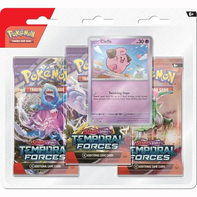 Pokemon TCG: SV5 Temporal Forces 3-Pack Blister - Cleffa
