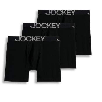 Jockey Men's ActiveStretch 7" Long Leg Boxer Brief - 3 Pack