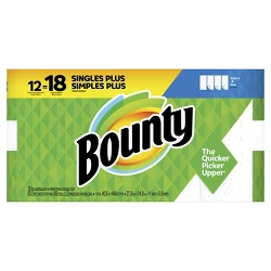 Bounty Select-A-Size Paper Towels - Single Plus Rolls = Regular Rolls