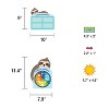 Carson-Dellosa Carson Dellosa One World Sloth Dress Me for the Weather Bulletin Board Set 54 Pieces - 3 of 4