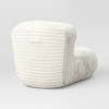 Seating Corduroy Shredded Foam/Compressed Lounge Chair Cream - Room Essentials™ - 4 of 4