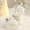 25 Pcs Christmas Tree Ornament Balls, 2.4" Clear Shatterproof Plastic Christmas Decoration Balls, PET Painted for Christmas Tree, Party, Wedding - 4 of 4
