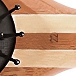 black cushion striped bamboo