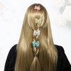 Unique Bargains Women's Rhinestone Long Tassel Hair Clip Chains Multicolored 2 Pcs - 3 of 4