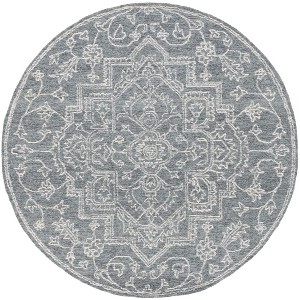 Micro-Loop MLP425 Tufted Indoor Area Rug - Grey/Ivory - 6'x6' - Safavieh - 1 of 4
