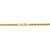 Black Bow Jewelry 3mm 14k Yellow Gold Classic Solid Rope Chain Bracelet - 3 of 4
