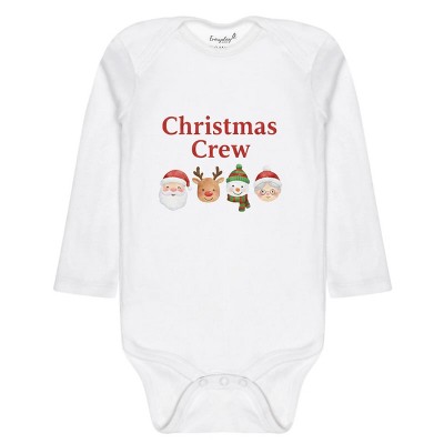 Everyday Kids Christmas Collection Christmas Crew Baby Onesie – Festive Character Graphic Bodysuit