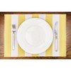 Lintex Linens 13"x19" Cabana Stripe 100% Textilene Placemat - Set of 4 - 3 of 3