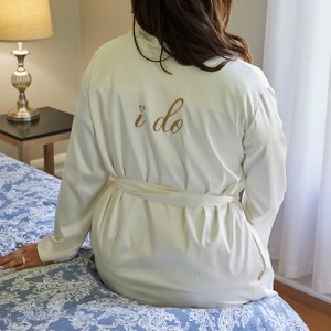 Dearfoams Women's I Do Bridal Robe - 1 of 4