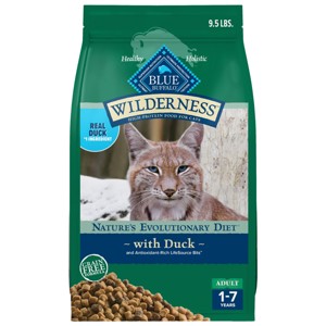 Blue Buffalo Wilderness Grain Free Duck Adult Premium Dry Cat Food - 1 of 4