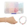 Unique Bargains 8mm Round Glass Beads for Bracelets for Bracelet Making DIY Crafts, Assorted Color 200 Pcs - 3 of 4