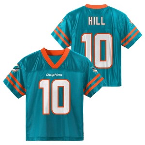 NFL Miami Dolphins Toddler Boys' Tyreek Hill Short Sleeve Jersey - 1 of 3