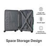 NAYSAYE Luggage Hardside 3 Piece Spinner Set with TSA Lock and Scratch Resistant Surface for Travel, Green, 21.65"*13.19"*31.1" - 4 of 4