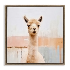 Stupell Industries Rustic Llama Portrait, 18" x 18" - 1 of 4