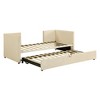 Luxystar Twin Size Upholstered daybed with Pop Up Trundle for Living Room and Guest Room - 3 of 4