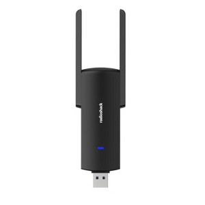 RadioShack Portable USB A Dual Band 2.4 GHz and 5.8 GHz Wireless Network Adapter Up to 867 Mbps with Dual Antennas 2505014 - 1 of 4