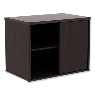 Alera Alera Open Office Low Storage Cab Cred, 29.5w x 19.13d x 22.78h, Espresso