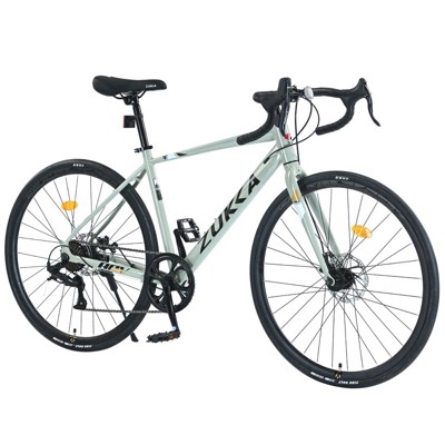 Aukfa 700c Road Bike, 7 Speed, Aluminum Alloy Frame, Racing Bike, Urban Commuter Road Bike, Suitable for Men and Women