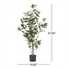 XINGHANZHENXUAN Artificial Laurel Tree, Pre-Potted Faux with Lush Green Foliage, Classic Lifelike Decor for Indoor & Outdoor Spaces - 4 of 4