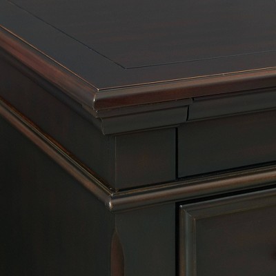 Transitional Black 9-Drawer Dresser with Felt-Lined Drawers