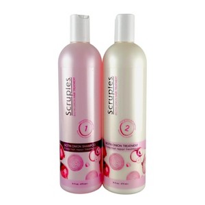 Scruples Biotin Onion Shampoo [1] & Scruples Biotin Onion Treatment [2] Hair Repair Treatment DUO SET - The two-step secret to stronger, thicker hair - 1 of 4