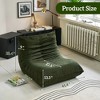 Dsvimoy Accent Chair No Installation Bean Bag Chair for Comfortable Lounging at Home or Gaming Space, Green, 36.6"*11"*11" - 3 of 4