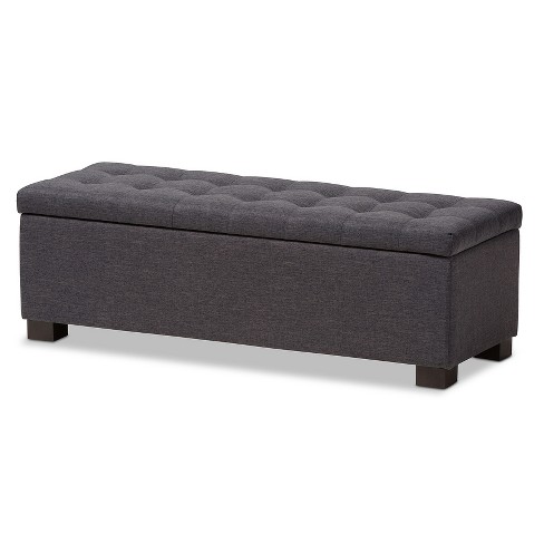 Gray storage deals bench target