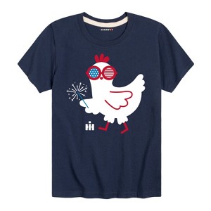 Boys' - Case IH - Patriotic Chicken Short Sleeve Graphic T-Shirt - 1 of 4