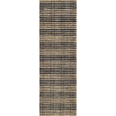 Nuloom Danica Hand Woven Plaid Jute Indoor Area Rug