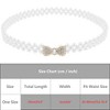 INSPIRE CHIC Women's Pearl Belt Crystal Rhinestone Retro Elastic Thin Waist Belt for Wedding Dress - 4 of 4
