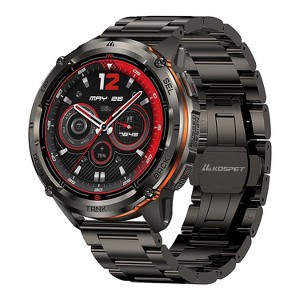 KOSPET® TANK T3 Ultra 2 1.43-In. AMOLED GPS Smartwatch with Stainless Steel Band (Black) - 1 of 4