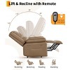 Recliner Chair with Heat and Massage, Oversized Electric Recliner for Elderly & Mobility Impaired, Adjustable PU Leather Lift Chair for Seniors - 4 of 4