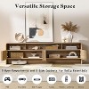AMERLIFE 70" Modern TV Stand with Fluted Design & Storage Cabinets, for TVs up to 80", Wood Entertainment Center Media Console for Living Room - 4 of 4