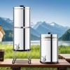 VEVOR Gravity-fed Water Filter System, 2.25G 304 Stainless-Steel Countertop Water Filtration System, Reduces Lead and up to 99% of Chlorine - 2 of 4
