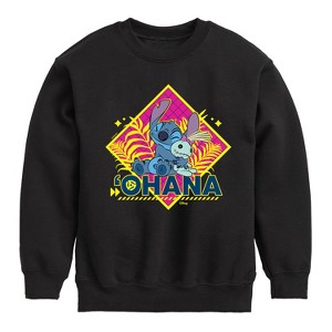 Boys' - Disney - Lilo & Stitch Graphic Long Sleeve Fleece Sweatshirt - 1 of 4
