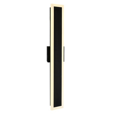 CWI Lighting Malibu LED Integrated Black Outdoor Wall Light