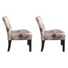 22" Wide Floral Fabric Accent Chair with Contemporary Design for Living Room - 4 of 4