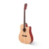 Karl Home 41 Inch Matte Cutaway Dreadnought Spruce Front Acoustic Guitar Burlywood - 2 of 4