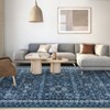 Washable Rug Vintage Rug Non Slip, Retro Oriental Carpet, Soft Non Shedding Thin Floor Covering - 2 of 4
