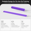 BalanceFrom 9 Foot Folding Balance Gymnastics Beam with Anti Slip Bottom and Carrying Handles for Rehabilitation, Recovery, and Gymnasts, Purple - 2 of 4