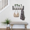 Sorbus 24 Inch Floating Wall Shelf with 5 Heavy Duty Hooks – for Entryway, Bathroom, Bedroom, Kitchen, or Mudroom - 2 of 4