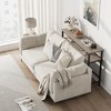 2 Tier Entryway Table, Console Tables with Storage, 39.3¡±Rustic Sofa Table with Adjustable Shelf - 3 of 4