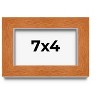 PosterPalooza | Photo Size Flat Brown Picture Frame - UV Acrylic, Foam Board Backing, Hanging Hardware - 2 of 4