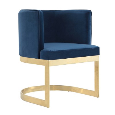 Aura Velvet Dining Chairs Royal - Manhattan Comfort