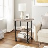 3 Tier Machine Stand Beige Natural Wood - Vasagle - 2 of 4