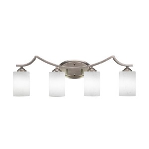 Toltec Lighting Zilo 4 - Light Vanity in  Graphite with 4" Clear Bubble Shade - 1 of 1