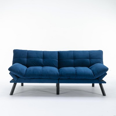 Convertible UNISOAR Foldable Modern Sofa Bed, Futon Lazy Sofa Bed, Lounge Chair Indoor,Light Gray/Blue/Black/Cream/Green/Brown