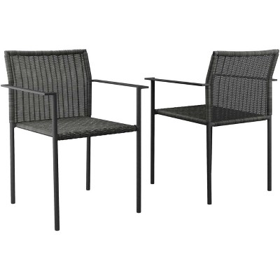 Modway Lagoon Outdoor Patio Dining Armchairs Set of 2