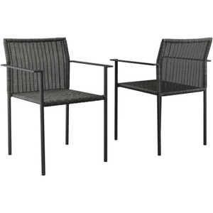 Modway Lagoon Outdoor Patio Dining Armchairs Set of 2 - 1 of 4