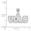 Black Bow Jewelry 14k White Gold Tennessee Volunteers NCAA Small Pendant - 3 of 4
